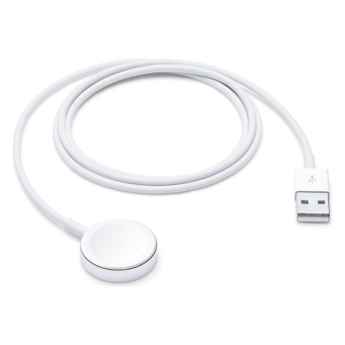 Apple Watch Magnetisches Ladekabel auf USB Kabel 1m weiß