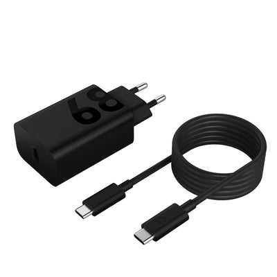 ZG38C05739 USB-C Wall Charger 68W Universal-Ladegerät für Mobilgeräte Schwarz