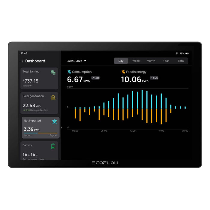 EcoFlow PowerInsight Home Energy Manager Schwarz 0% MwSt. (gem. §12 Abs. 3 UStG)