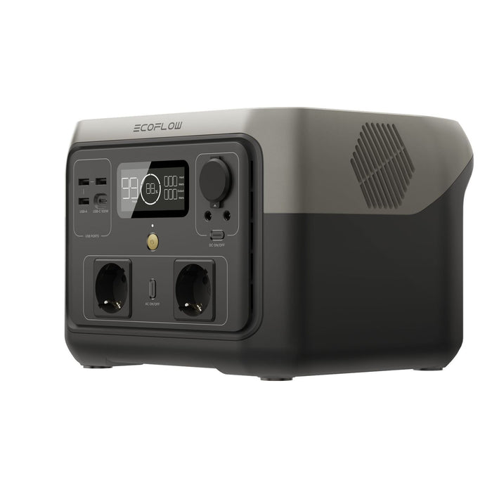 EcoFlow RIVER 2 Max tragbare Powerstation 500 W 512 Wh 6 kg 0% MwSt. (gem. § 12 Abs. 3 UStG)