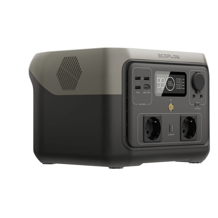 EcoFlow RIVER 2 Max tragbare Powerstation 500 W 512 Wh 6 kg 0% MwSt. (gem. § 12 Abs. 3 UStG)