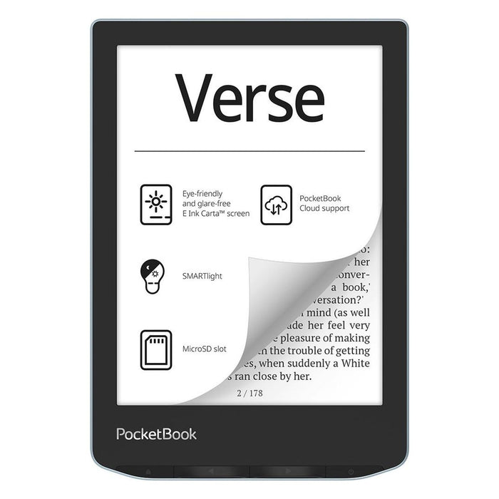 PocketBook Verse eBook-Reader 8 GB WLAN Hellblau