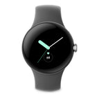 Google Pixel Watch 41mm Bluetooth Polished Silver Sportarmband Charcoal