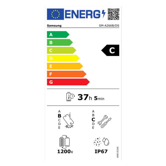 Samsung Galaxy SM-A266B/DS 17 cm (6.7) Dual-SIM 5G USB Typ-C 6 GB 128 GB 5000 mAh Schwarz