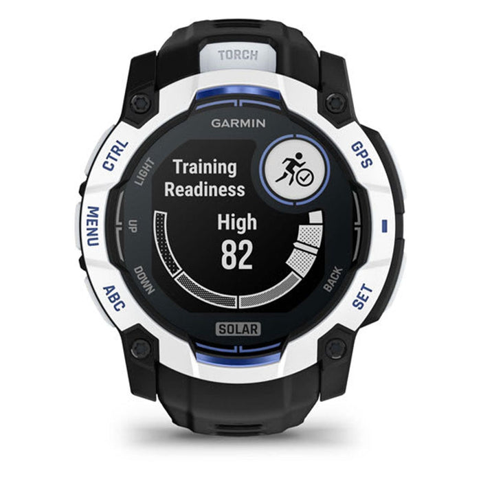 Garmin Instinct 3,05 cm (1.2) AMOLED 45 mm Digital 390 x 390 Pixel Touchscreen Schwarz, Weiß