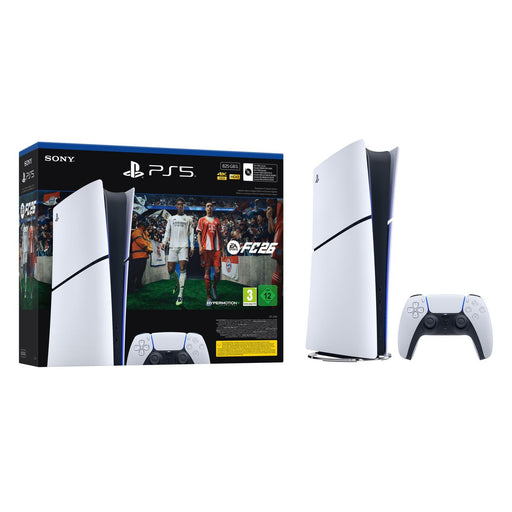 Produktbild Spielekonsole - Sony PlayStation 5 Digital + EA Sports FC 26 Bundle 825 GB WLAN Schwarz, Weiß