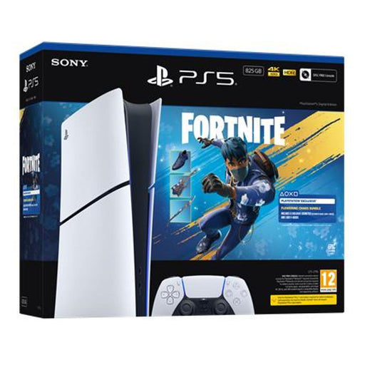 Produktbild Spielekonsole - Sony PlayStation 5 Digital Edition - Fortnite Flowering Chaos Bundle 825 GB WLAN Schwarz, Weiß