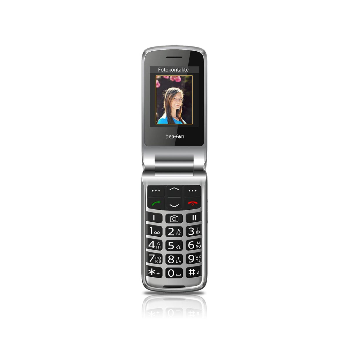Produktbild Funktionstelefon - Beafon SL645plus 7,11 cm (2.8) 120 g Schwarz, Silber Kamera-Handy