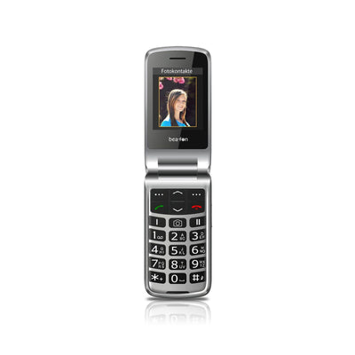 Beafon SL645plus 7,11 cm (2.8) 120 g Schwarz, Silber Kamera-Handy