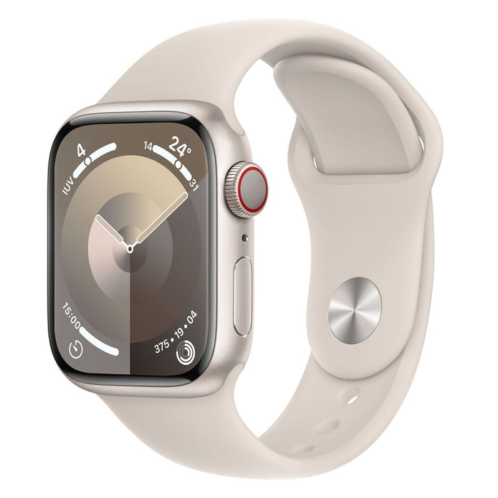 Apple Watch Series 9 41 mm Digital 352 x 430 Pixel Touchscreen 4G Beige WLAN GPS