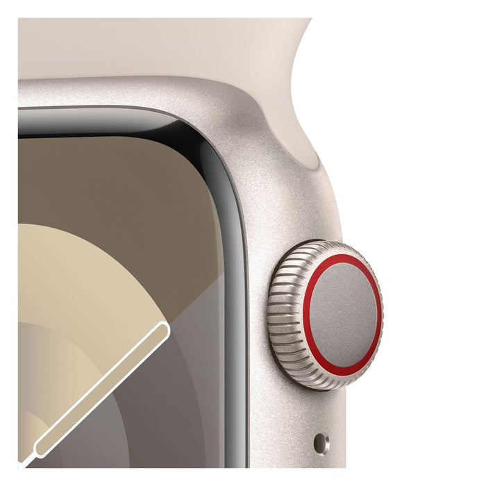 Apple Watch Series 9 41 mm Digital 352 x 430 Pixel Touchscreen 4G Beige WLAN GPS