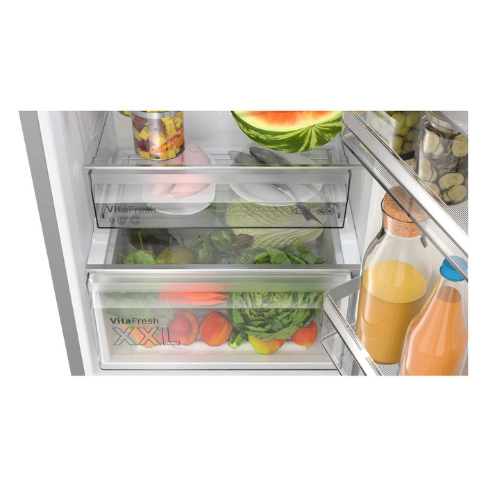 Bosch Serie 4 KGN36VIBT Kühl-/Gefrierkombination freistehend 321L Edelstahl