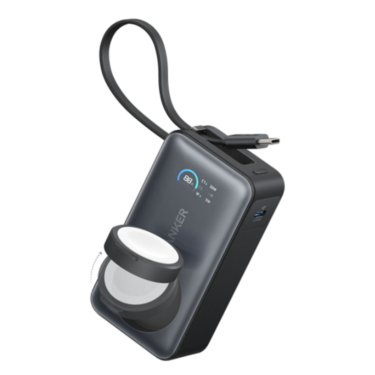 Produktbild Powerbank - Anker A1657H11 Powerbank 10000 mAh Kabelloses Aufladen Schwarz