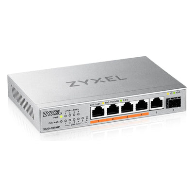 XMG-105HP Unmanaged 2.5G Ethernet (100/1000/2500) Power over Ethernet (PoE) Silber