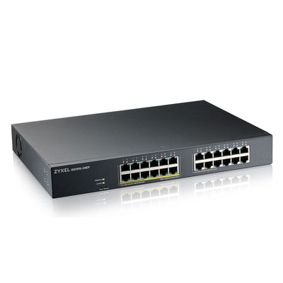 GS1915-24EP Managed L2 Gigabit Ethernet (10/100/1000) Power over Ethernet (PoE) 1U Schwarz