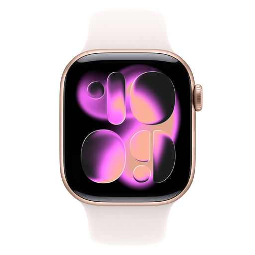 Produktbild Smartwatch - Apple Watch Series 11 GPS 42mm Aluminium Rose Gold Sport Band Light Blush S/M