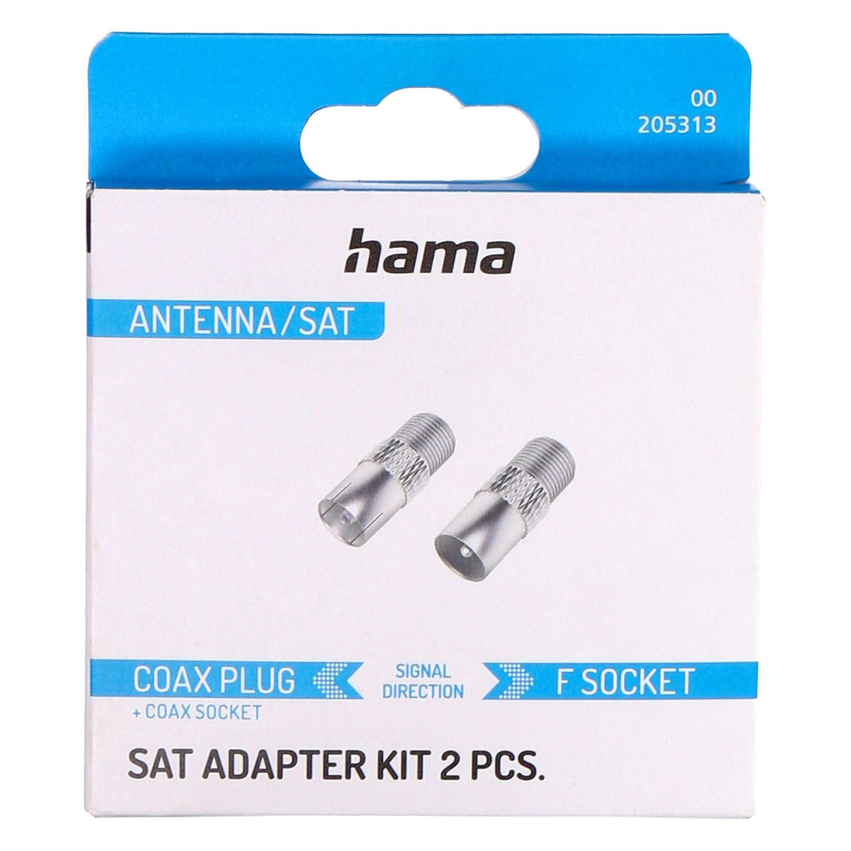 Produktbild Koax-Kabelverbinder - Hama 00205313 Koaxialstecker F-Typ 1 Stück(e)