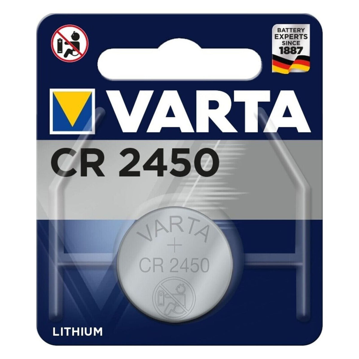 Produktbild Knopfzelle - Varta Knopfzelle CR 2450