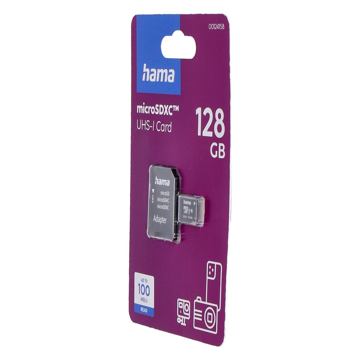 Produktbild Speicherkarte - Hama microSDXC 128GB Class 10 UHS-I 100MB/s + Adapter