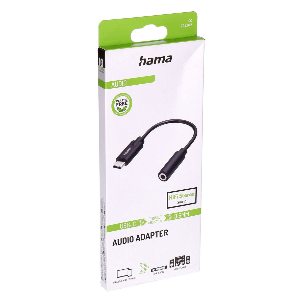 Produktbild Lade- und Sync-Kabel - Hama 00205282 Handykabel Schwarz USB C 3.5mm