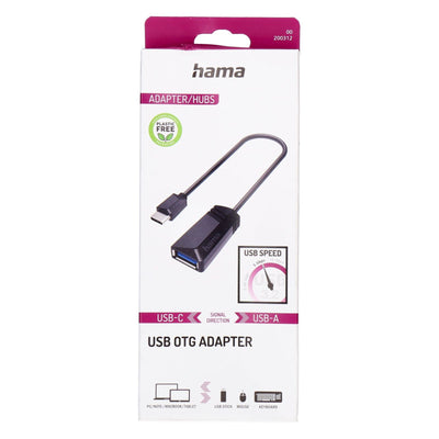 00200312 Kabeladapter USB Type-A USB Type-C Schwarz