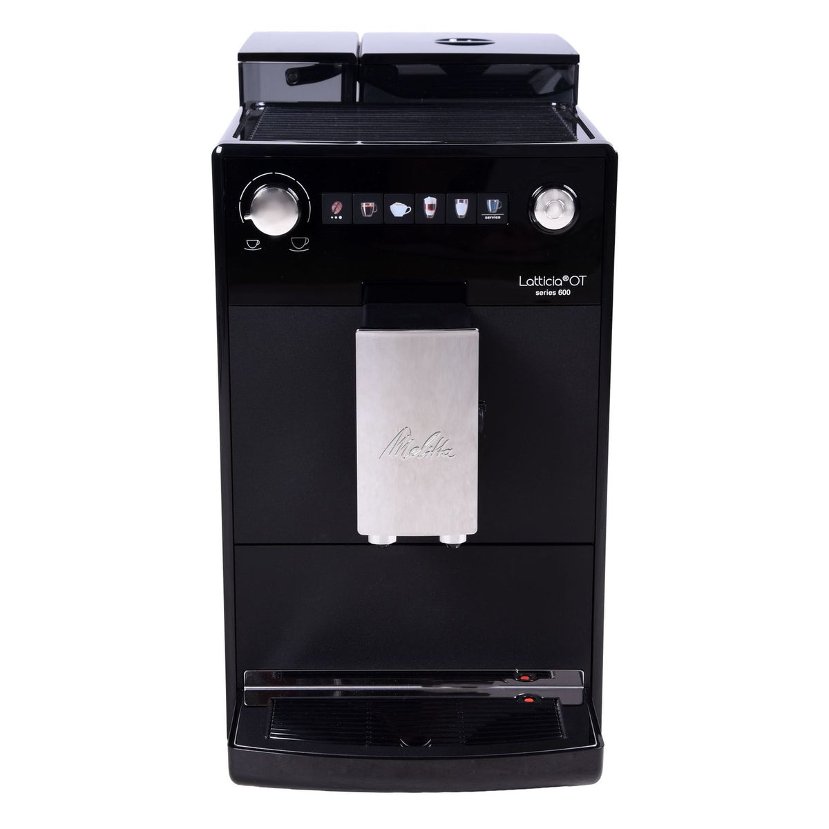 Produktbild Kaffeevollautomat - Melitta Latticia vollautomatische Kaffeemaschine schwarz silber