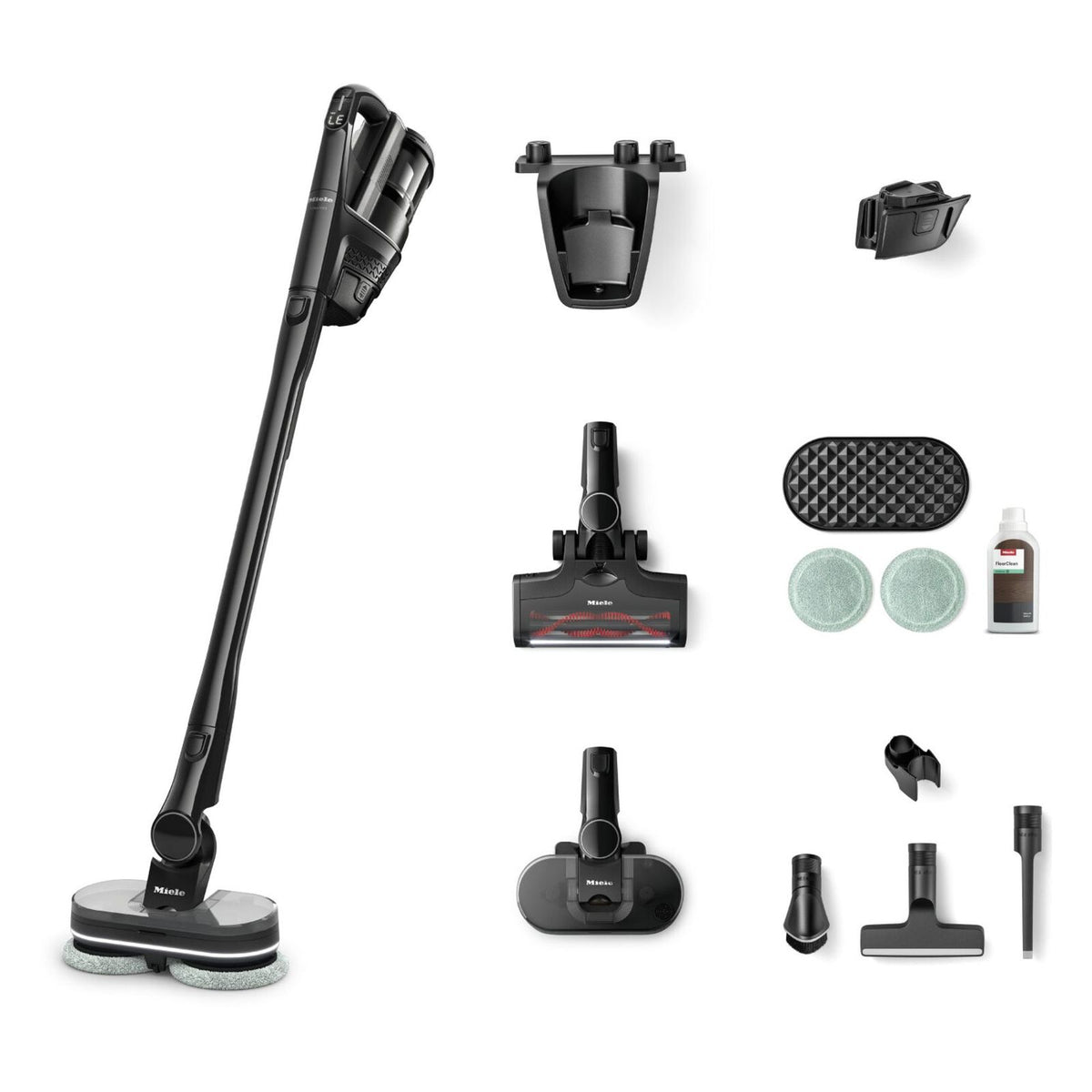 Produktbild Nass-Trocken-Akkusauger - Miele Triflex HX3 Aqua Akkustaubsauger obsidianschwarz
