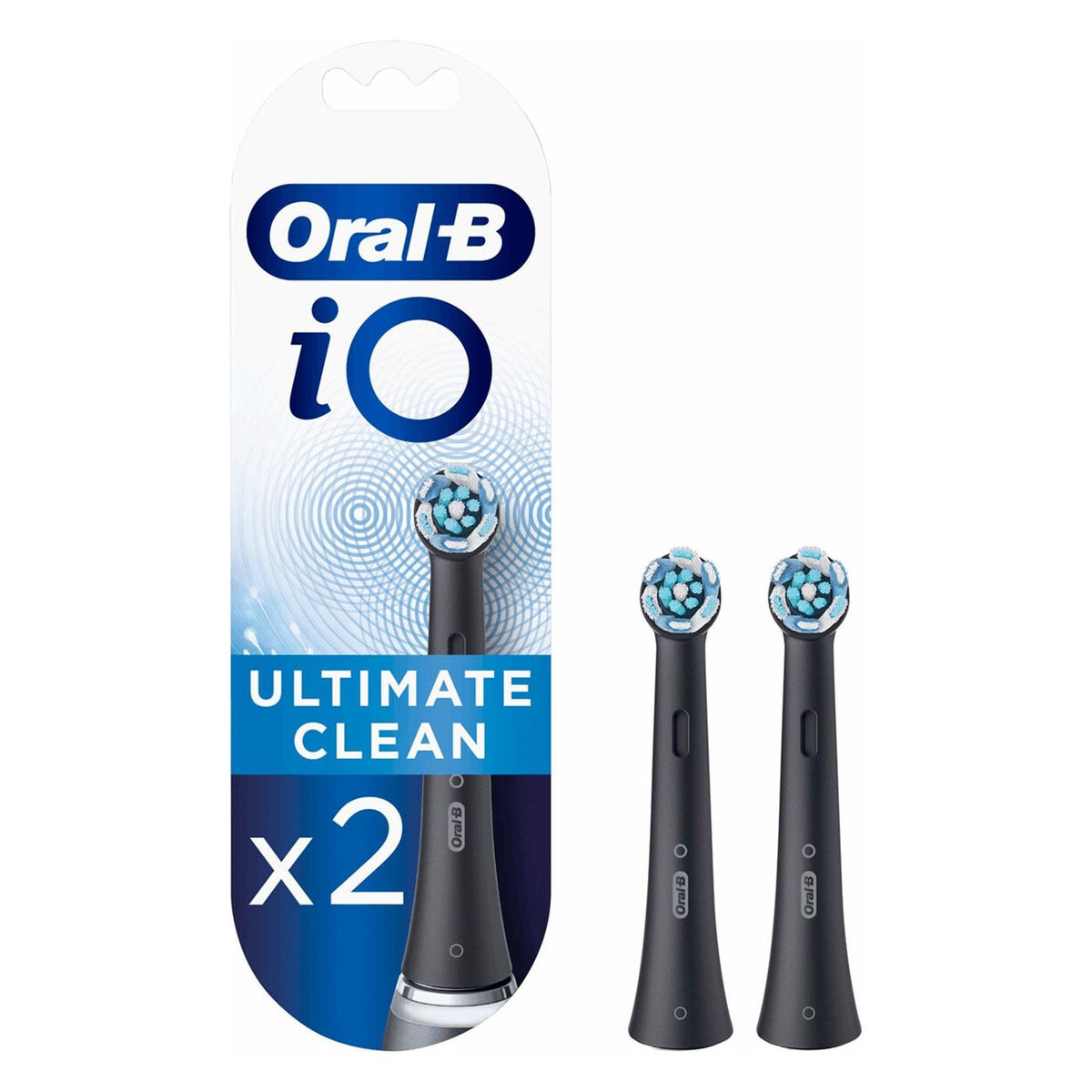 Produktbild Aufsteckbürsten - Oral-B iO Ultimate Clean iO Ultimative Reinigung, Original Aufsteckbürsten, Schwarz, 2 Stück