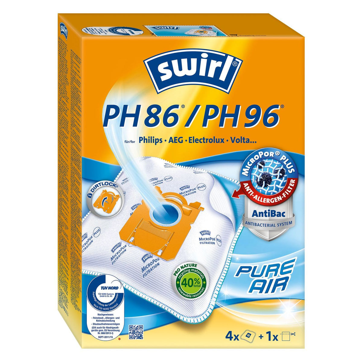 Produktbild Staubsaugerbeutel - Swirl PH 86