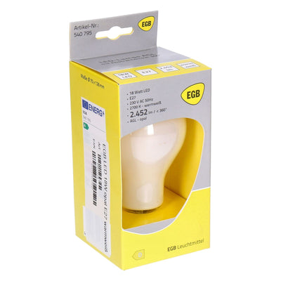 LED 18W opal E27
