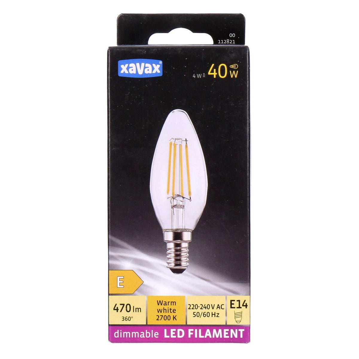 Produktbild LED-Filament - LED-Filament E14, 470lm