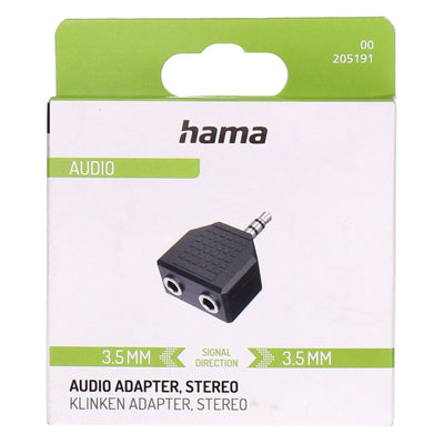 00205191 Kabeladapter 3.5mm 2 x 3.5mm Schwarz