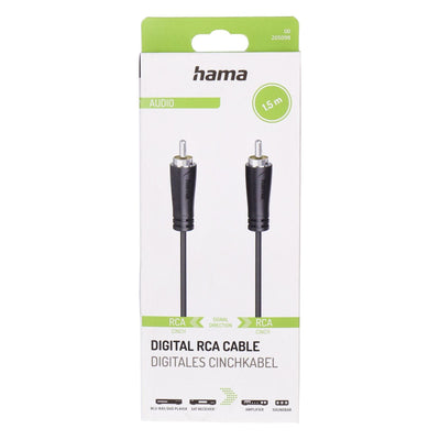 00205098 Audio-Kabel 1,5 m RCA Schwarz