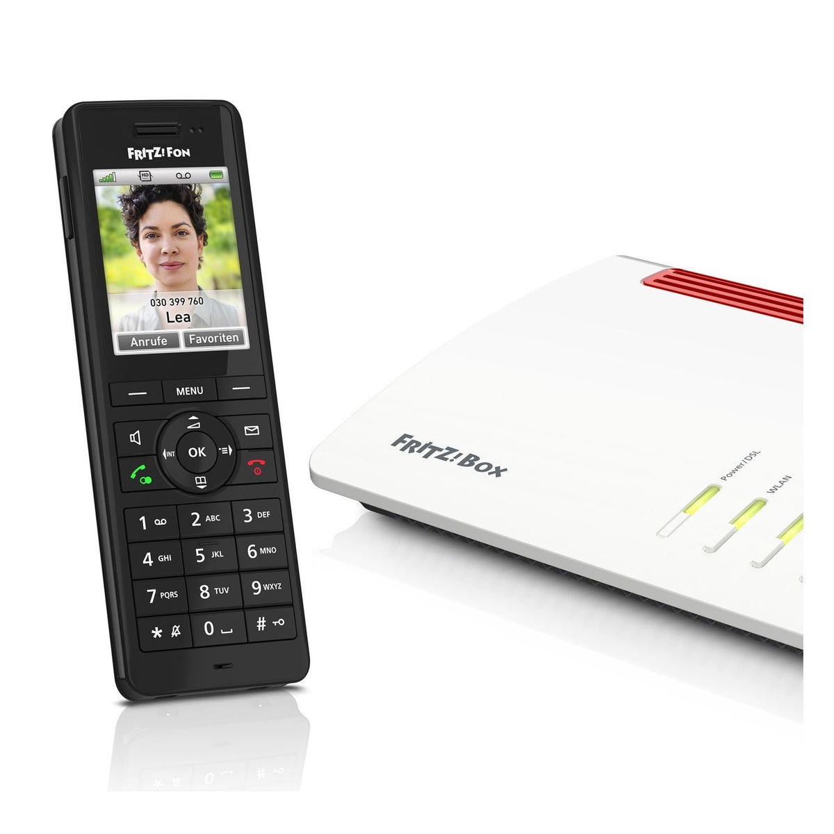 Produktbild Schnurloses DECT-Telefon - Fon FRITZ! X6 DECT-Telefon Anrufer-Identifikation Schwarz