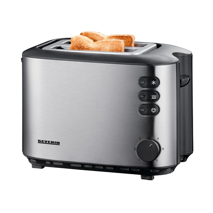 Severin AT 2514 2-Scheiben Toaster 850 W Edelstahl / Schwarz