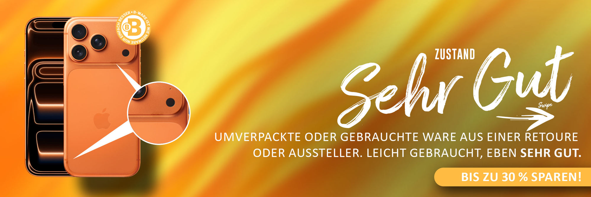 B-WARE bis zu 30% sparen! 