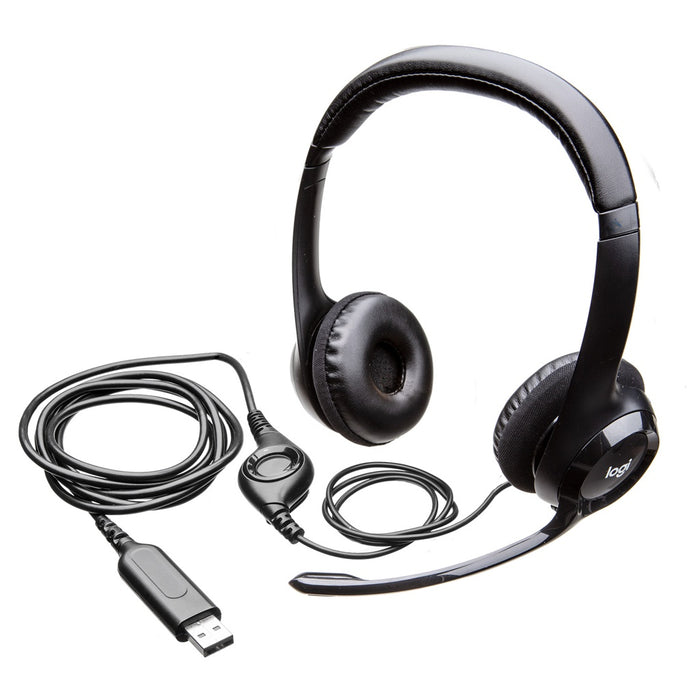 Logitech LGT-H390 USB-Computer-Headset Grafit